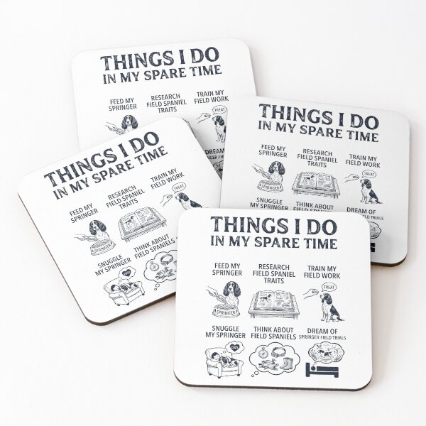 Item preview, Funny English Springer Spaniel Lover Spare Time Activities designed and sold by dian-rody-crest.