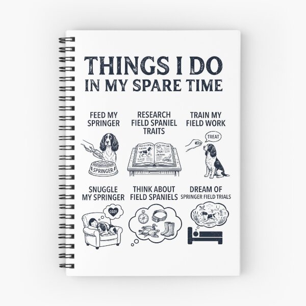 Item preview, Funny English Springer Spaniel Lover Spare Time Activities designed and sold by dian-rody-crest.