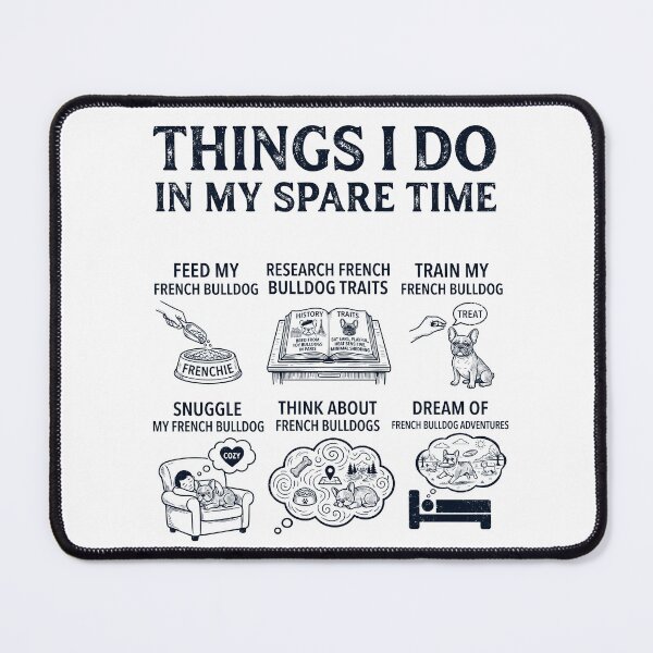 Item preview, Funny French Bulldog Lover Spare Time Activities designed and sold by dian-rody-crest.