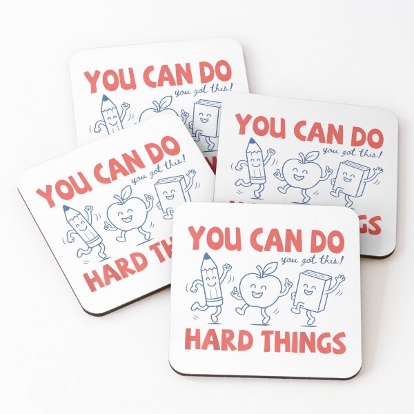 Item preview, Do Hard Things Motivational designed and sold by Foxintheloart.