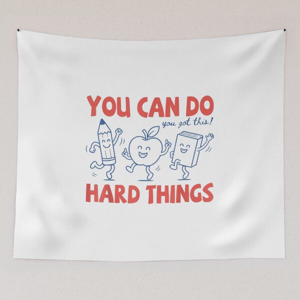 Item preview, Do Hard Things Motivational designed and sold by Foxintheloart.