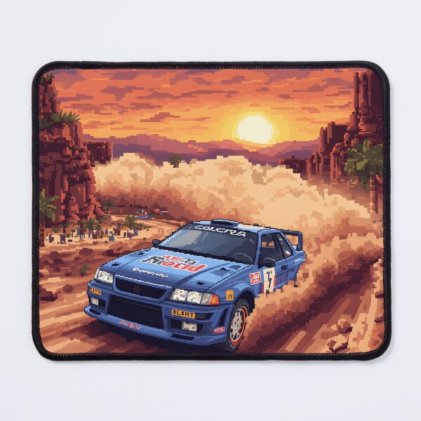 Item preview, 16-Bit Rally Racing Retro Arcade Pixel Art designed and sold by ThePixelArchive.