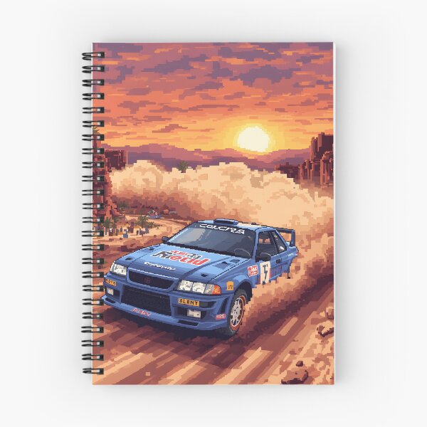 Aperçu de l'œuvre Jeu de course de rallye rétro 16 bits en pixel art créée et vendue par ThePixelArchive.