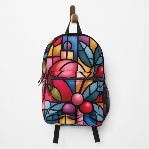 Item preview, Vibrant Stained Glass Christmas and Berries Art designed and sold by colorful-white.
