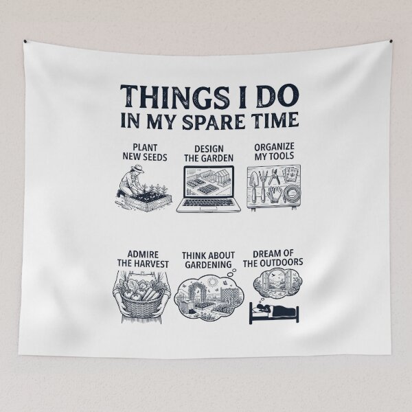 Item preview, Funny Gardening Lover Spare Time Activities designed and sold by dian-rody-crest.