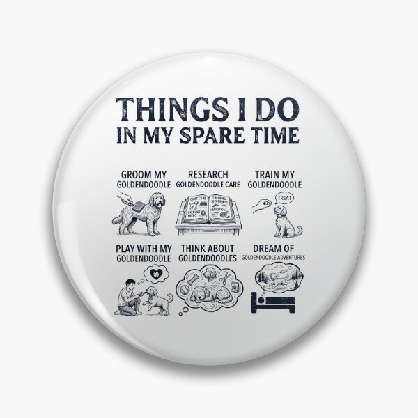 Item preview, Funny Goldendoodle Lover Spare Time Activities designed and sold by dian-rody-crest.