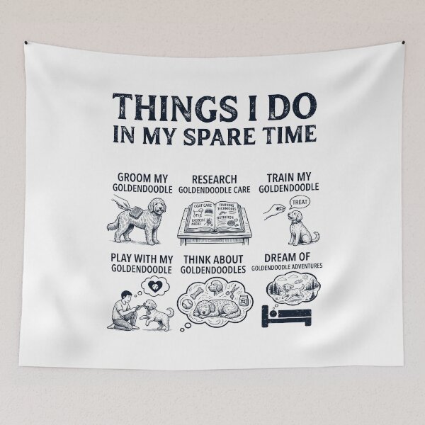 Item preview, Funny Goldendoodle Lover Spare Time Activities designed and sold by dian-rody-crest.