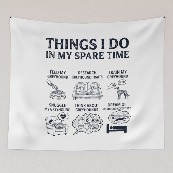 Item preview, Funny Greyhound Lover Spare Time Activities designed and sold by dian-rody-crest.