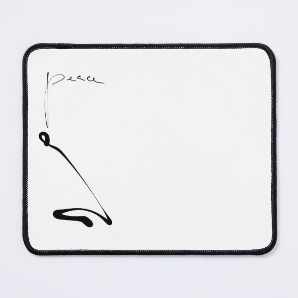 Item preview, Peace Minimalist Line Art Praying Figure Typography designed and sold by Red Onion.