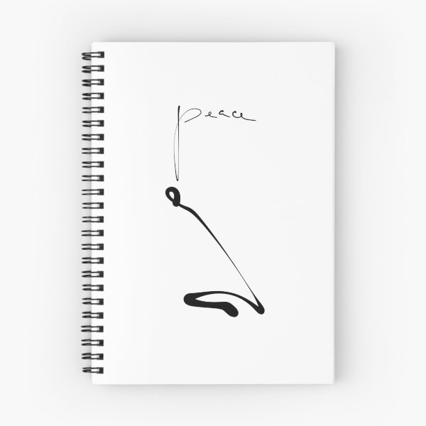 Item preview, Peace Minimalist Line Art Praying Figure Typography designed and sold by Red Onion.