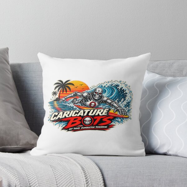 Item preview, Caricature Bots Surf Shirt designed and sold by Brett  Bower.