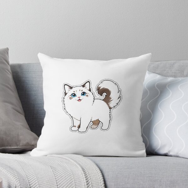 Item preview, Cute Ragdoll Cat Sticker designed and sold by RedRubyBubble.