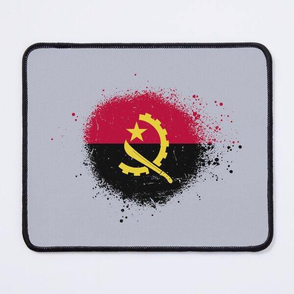 Item preview, Angola Flag Spray Paint Splatter Style designed and sold by DelfDesign.