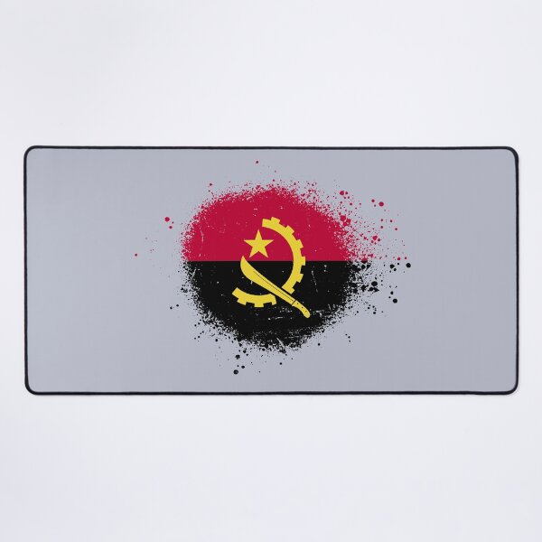 Item preview, Angola Flag Spray Paint Splatter Style designed and sold by DelfDesign.