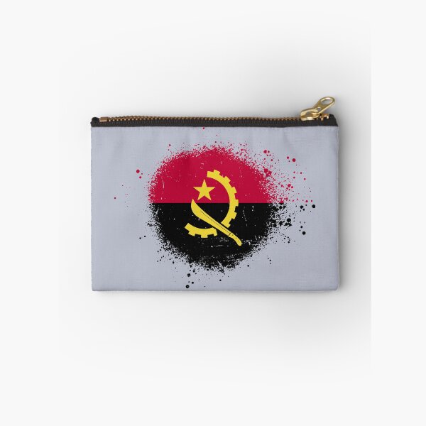 Item preview, Angola Flag Spray Paint Splatter Style designed and sold by DelfDesign.