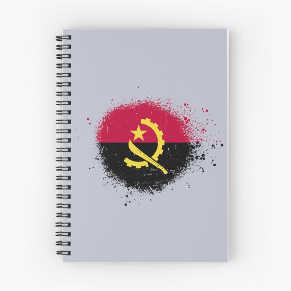 Item preview, Angola Flag Spray Paint Splatter Style designed and sold by DelfDesign.