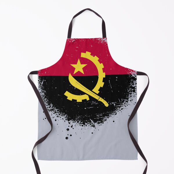 Item preview, Angola Flag Spray Paint Splatter Style designed and sold by DelfDesign.