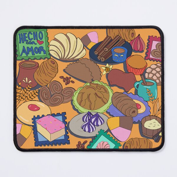 Item preview, Mexican pan dulce pastries digital artwork designed and sold by kuallidesigns.