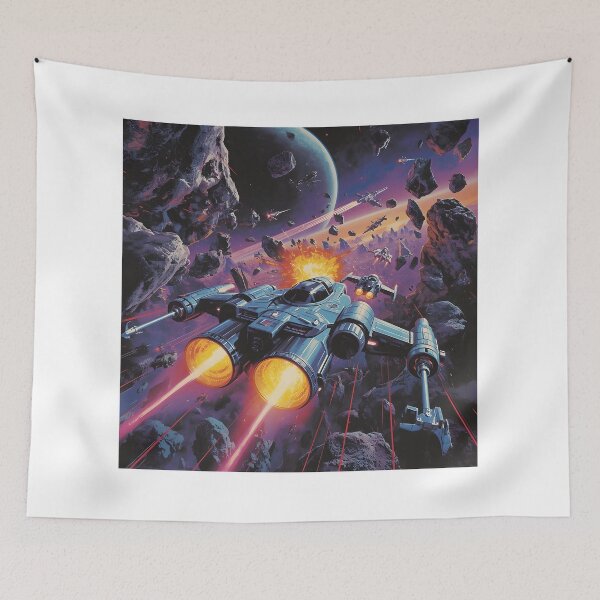 Item preview, Arcade Space Chase Retro Sci Fi Gaming Art designed and sold by ThePixelArchive.