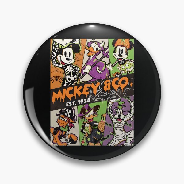 Item preview, Mickey and Co Halloween Costume Collage Est. 1928 Retro Character Design designed and sold by JimmyMald57041.