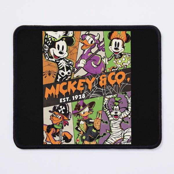 Item preview, Mickey and Co Halloween Costume Collage Est. 1928 Retro Character Design designed and sold by JimmyMald57041.