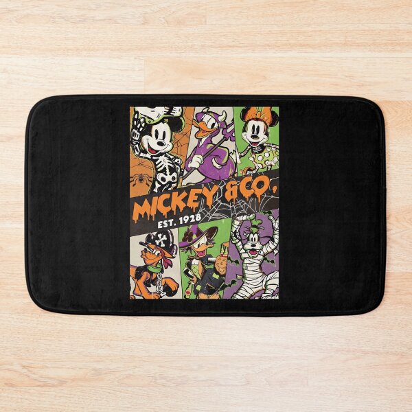 Item preview, Mickey and Co Halloween Costume Collage Est. 1928 Retro Character Design designed and sold by JimmyMald57041.