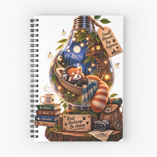 Item preview, Small Moments Big Happiness | Cozy Red Panda Adventure T-Shirt designed and sold by ✨ Daily Vibe Studio ✨.