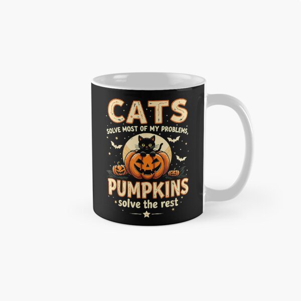 Item preview, Cats Solve My Problems Pumpkins Solve the Rest Halloween designed and sold by VioletNance.