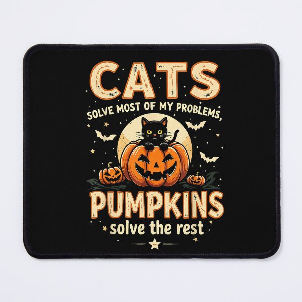 Item preview, Cats Solve My Problems Pumpkins Solve the Rest Halloween designed and sold by VioletNance.