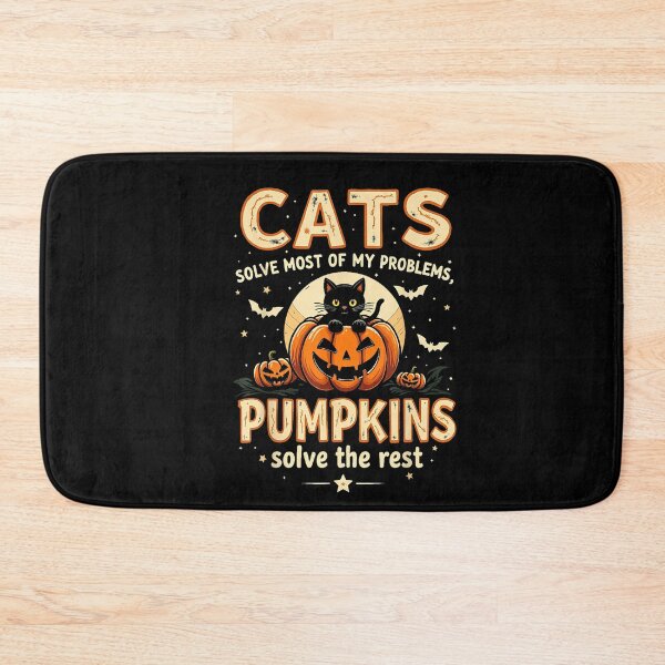 Item preview, Cats Solve My Problems Pumpkins Solve the Rest Halloween designed and sold by VioletNance.