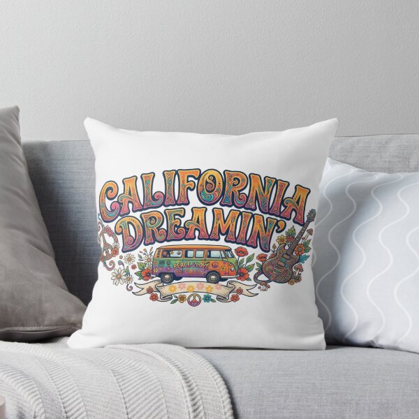 Item preview, California Dreamin 60s Psychedelic Hippie designed and sold by Nacho Average Designs.