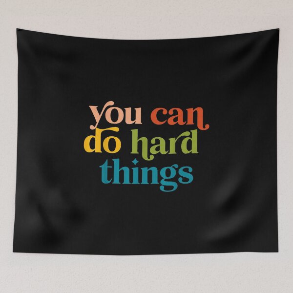 Item preview, Do Hard Things Quote designed and sold by Foxintheloart.