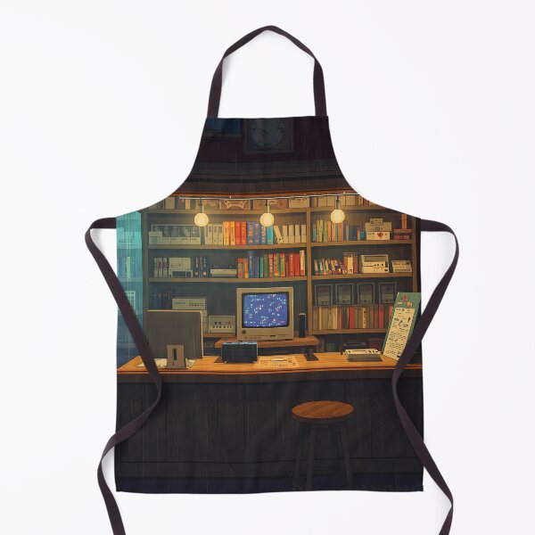 Item preview, Cosy Retro Game Shop 1990s Gaming Nostalgia Art designed and sold by ThePixelArchive.