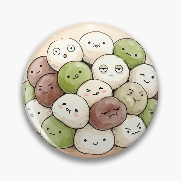 Item preview, Cute Shiratama Mochi Balls Kawaii Parfait Dessert designed and sold by DuckOddity.