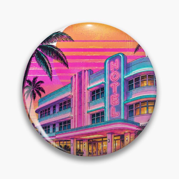 Item preview, Vintage Miami Beach Retro Hotel designed and sold by NzrProcreate.
