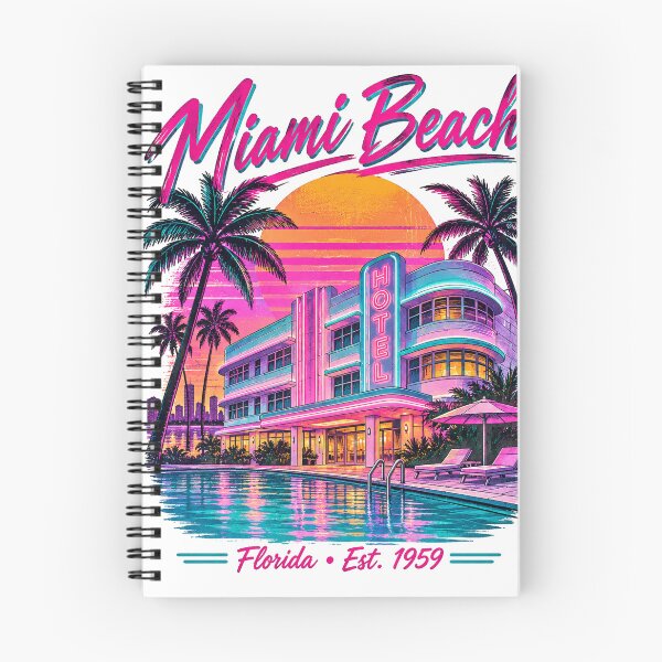 Item preview, Vintage Miami Beach Retro Hotel designed and sold by NzrProcreate.