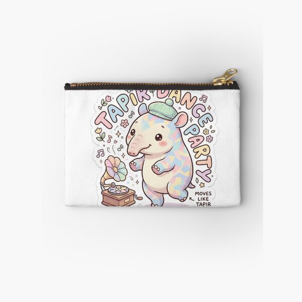 Item preview, Baby Tapir – Kawaii "Tapir Dance Party" Sticker designed and sold by Chipkooo.
