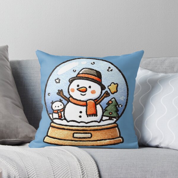 Item preview, Cute Snow Globe with Friendly Snowman Art designed and sold by colorful-white.