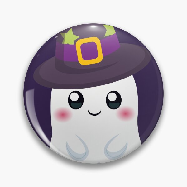 Item preview, Cute Kawaii Ghost with Witch Hat Halloween Aesthetic designed and sold by NotasCreativa.
