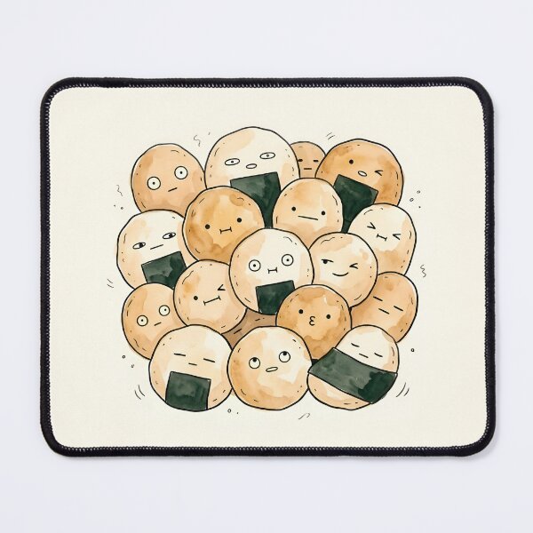 Item preview, Cute Senbei Rice Crackers Kawaii Japanese Snack Illustration designed and sold by DuckOddity.