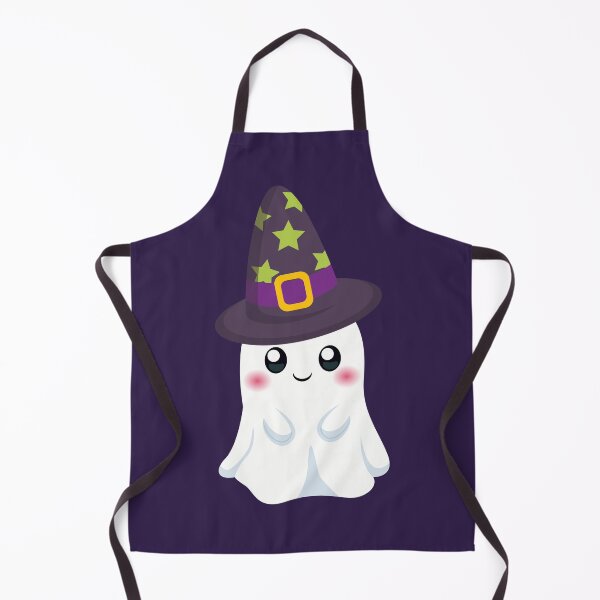 Item preview, Cute Kawaii Ghost with Witch Hat Halloween Aesthetic designed and sold by NotasCreativa.