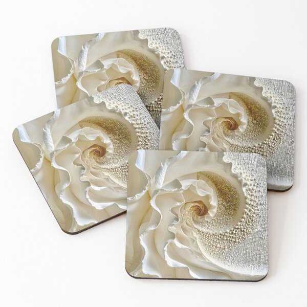 Item preview, Intricate Spiral Design in Ivory and White designed and sold by Vicky Brago-Mitchell®.