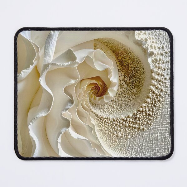 Item preview, Intricate Spiral Design in Ivory and White designed and sold by Vicky Brago-Mitchell®.