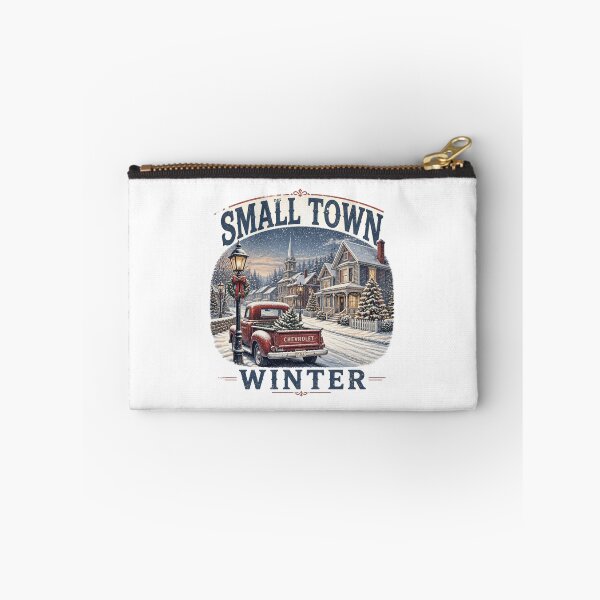 Aperçu de l'œuvre Vintage d'hiver de petite ville créée et vendue par redblink store.