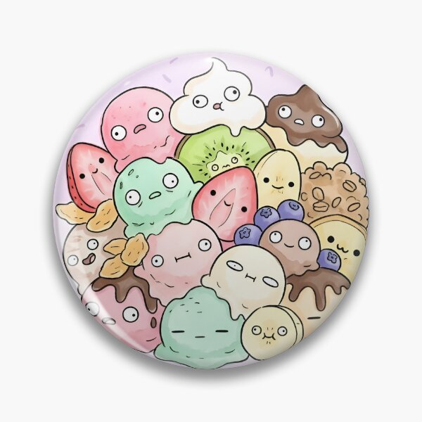 Item preview, Cute Parfait Ingredients Kawaii Sweet Dessert Illustration designed and sold by DuckOddity.