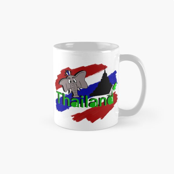 Item preview, Thailand Elephant Thai Flag Design designed and sold by Poonpoon11.