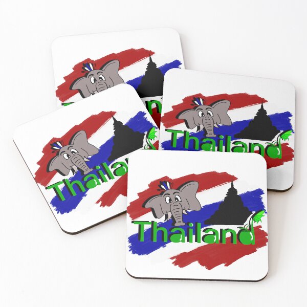 Item preview, Thailand Elephant Thai Flag Design designed and sold by Poonpoon11.