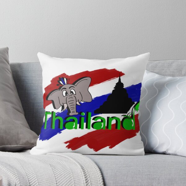 Item preview, Thailand Elephant Thai Flag Design designed and sold by Poonpoon11.