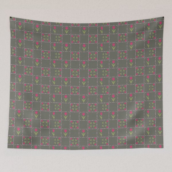 Item preview, floral quilt  designed and sold by taralorraine.