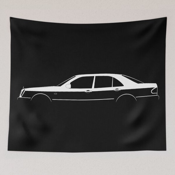 Item preview, E-Class (W210) (White) designed and sold by Car Silhouettes.